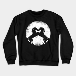 Horse Moon Icon Symbol Crewneck Sweatshirt